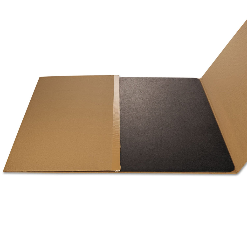 deflecto EconoMat Occasional Use Chair Mat for Low Pile Carpet, 46 x 60, Rectangular, Black