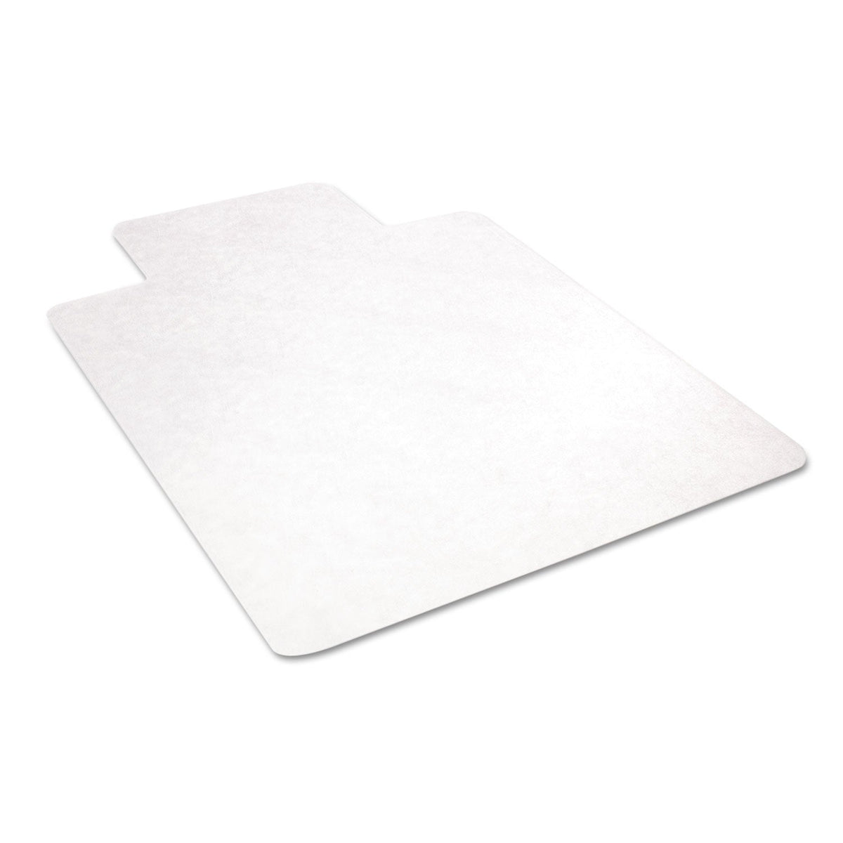 deflecto EconoMat All Day Use Chair Mat for Hard Floors, 45 x 53, Wide Lipped, Clear