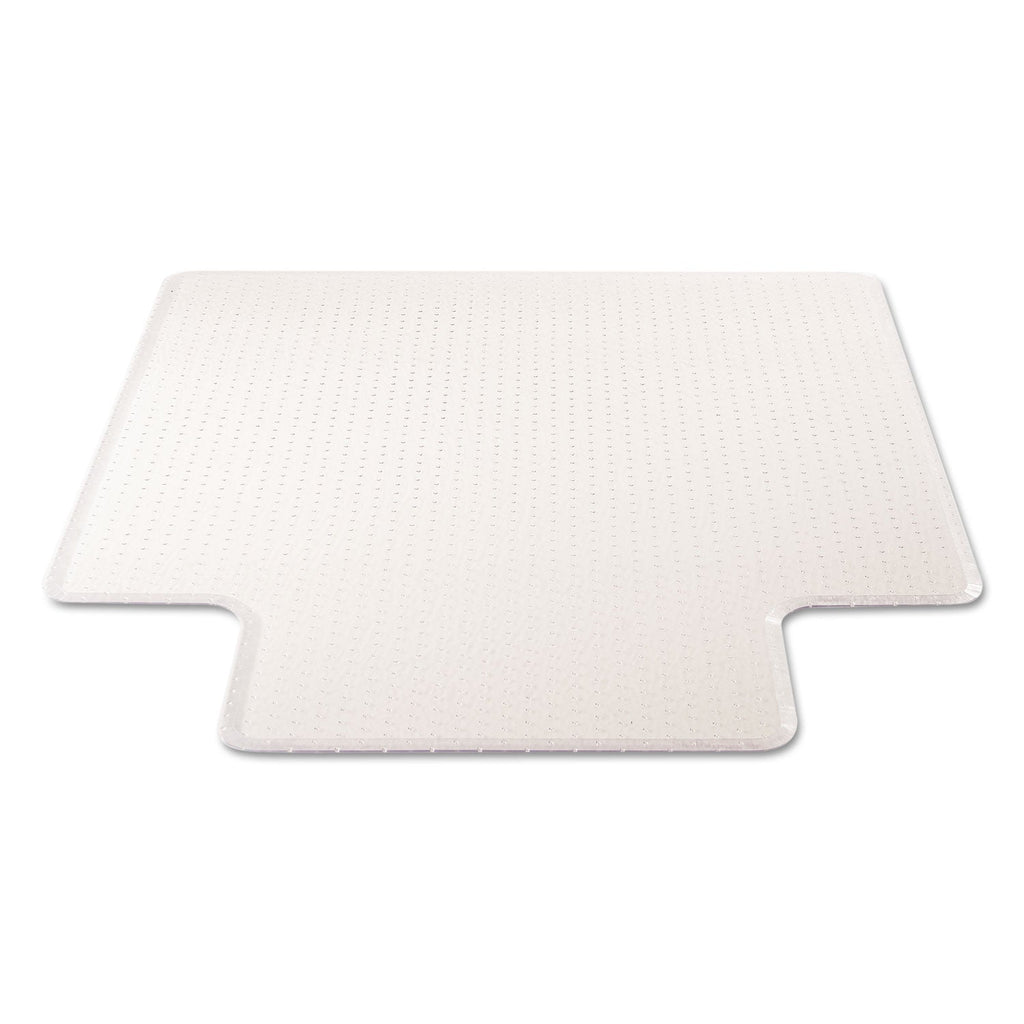 deflecto ExecuMat All Day Use Chair Mat for High Pile Carpet, 45 x 53, Wide Lipped, Clear