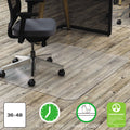 deflecto All Day Use Chair Mat - Hard Floors, 36 x 48, Rectangular, Clear