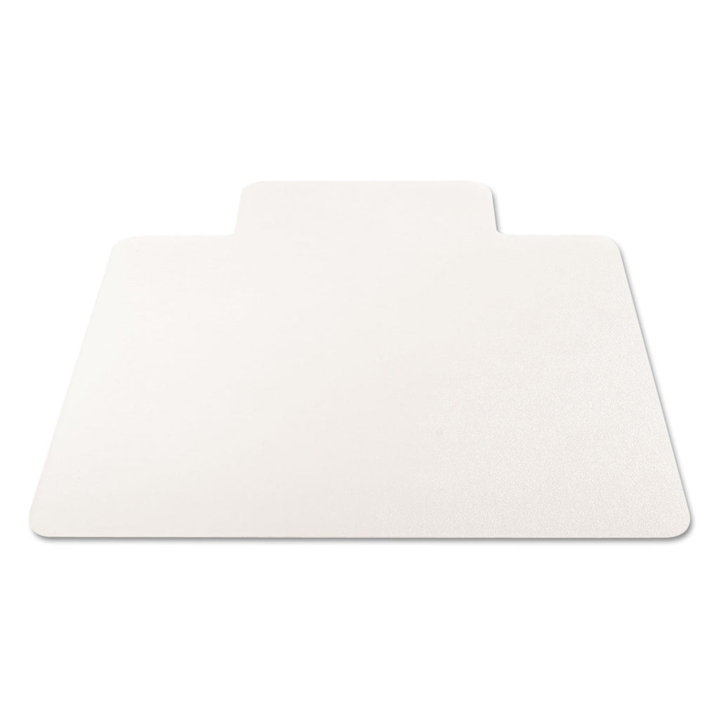 deflecto EconoMat All Day Use Chair Mat for Hard Floors, 45 x 53, Wide Lipped, Clear