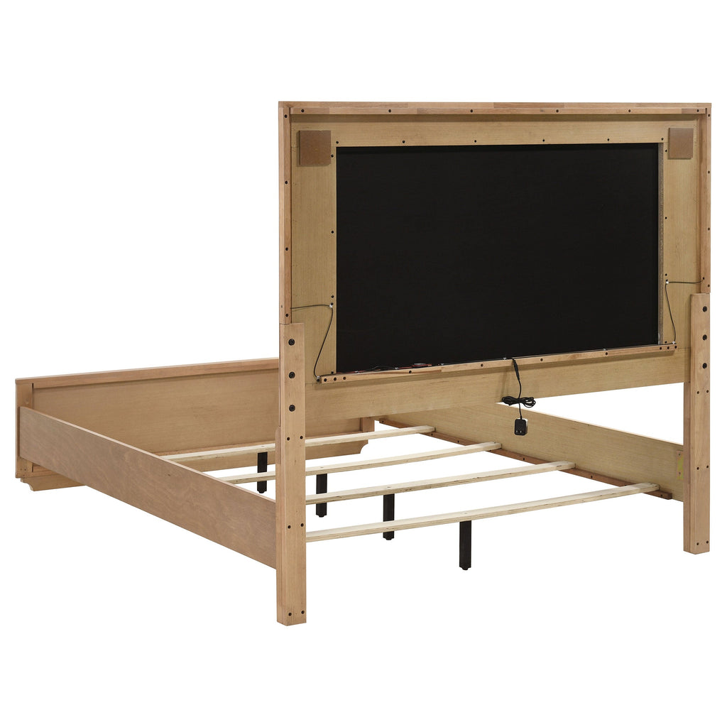 Leanne 5-piece Queen Bedroom Set Light Oak