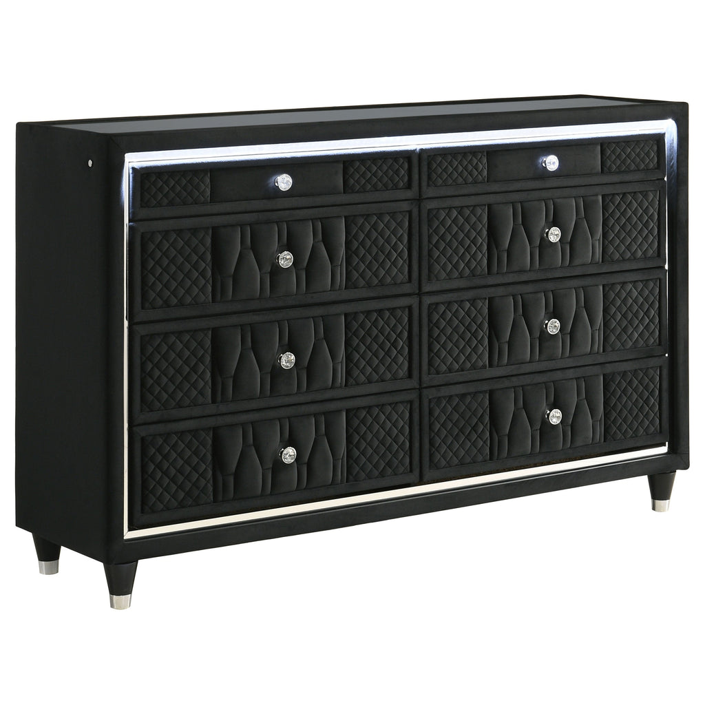 Lorient 4-piece Eastern King Bedroom Set Black