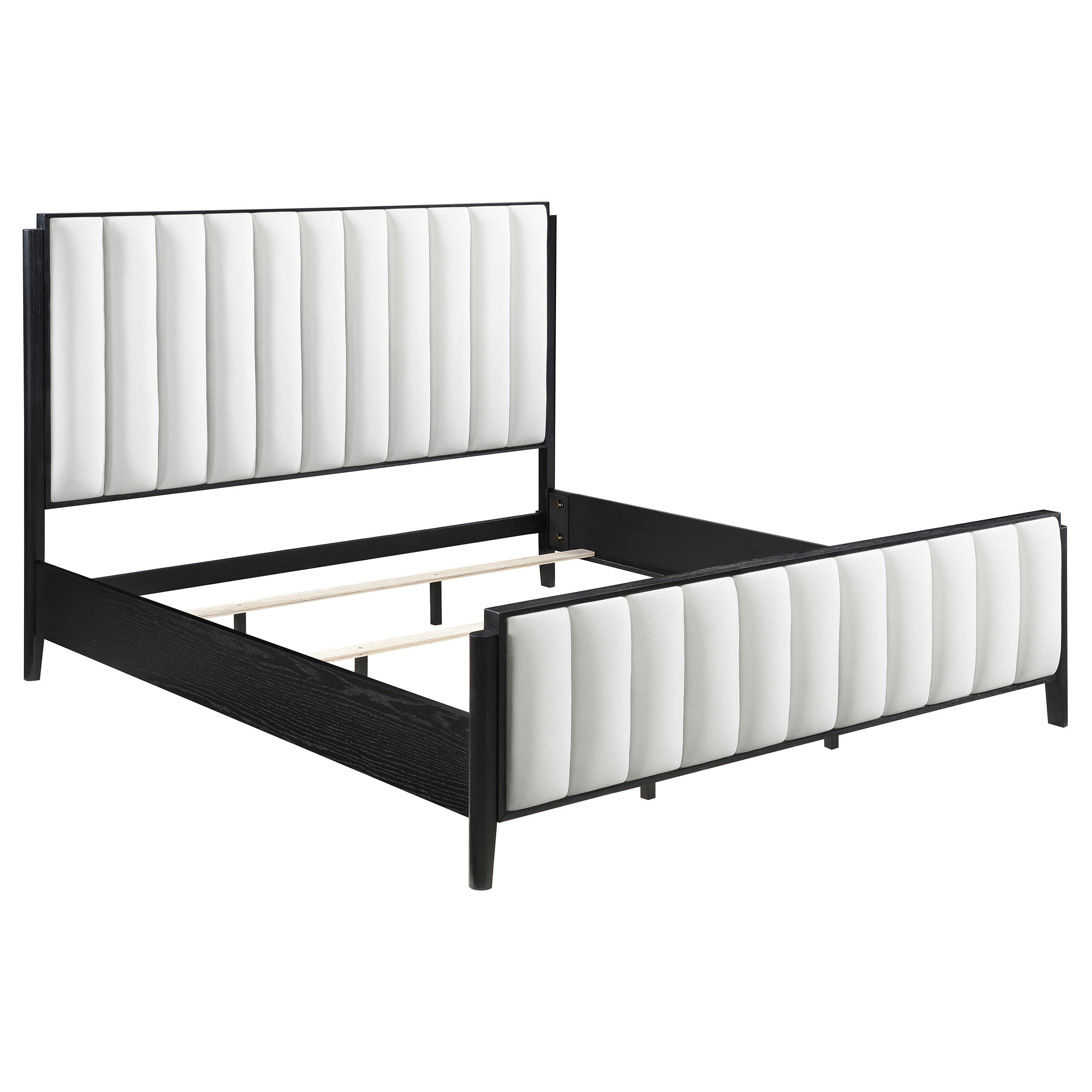 Brookmead 5-piece Upholstered Eastern King Bedroom Set Black