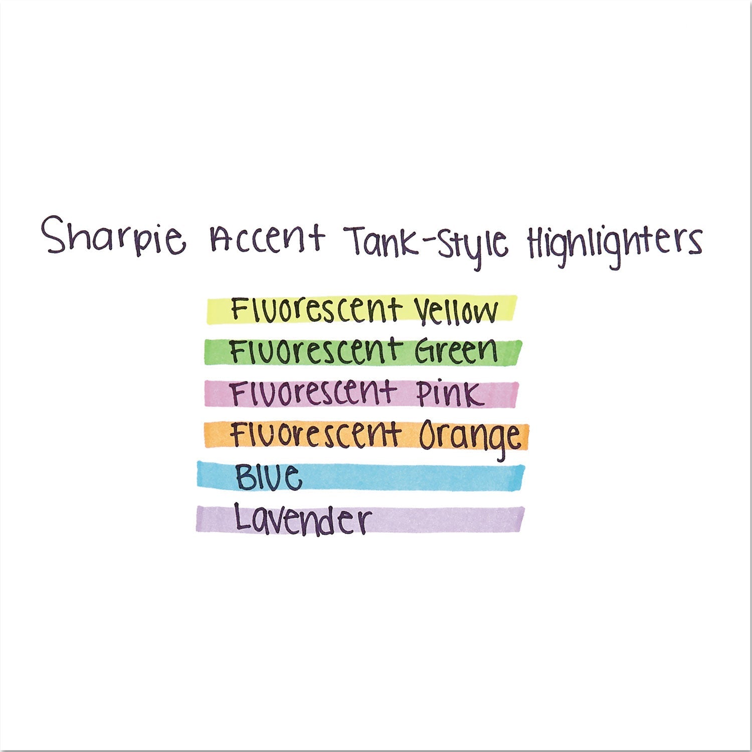 Sharpie Tank Style Highlighters, Fluorescent Yellow Ink, Chisel Tip, Yellow Barrel, 4/Set