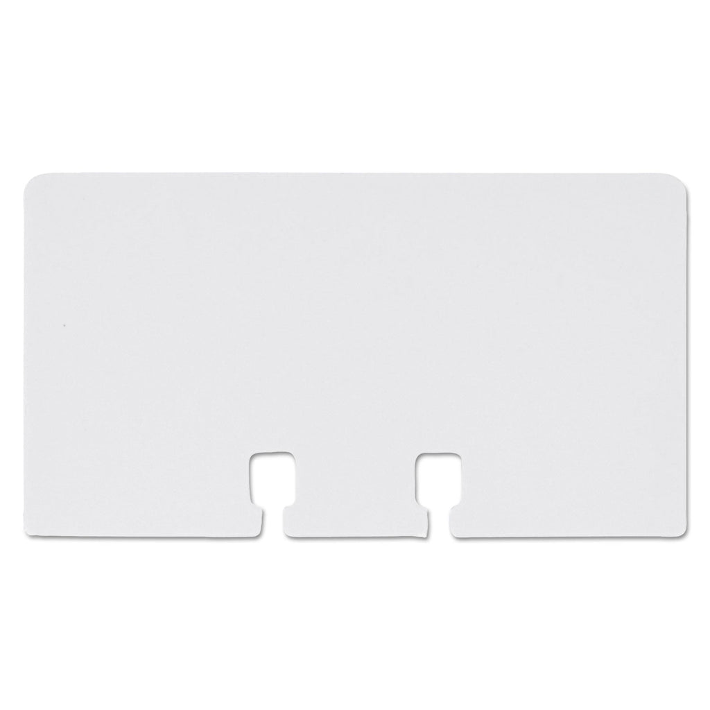 Rolodex Plain Unruled Refill Card, 2.25 x 4, White, 100 Cards/Pack