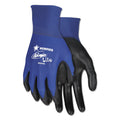 MCR Ultra Tech Tactile Dexterity Work Gloves, Blue/Black, Small, 1 Dozen