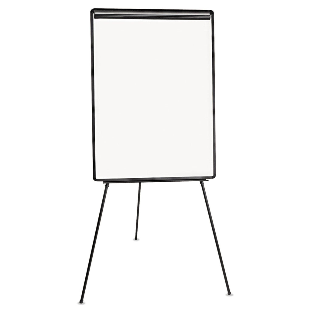 Universal Dry Erase Board with Tripod Easel, 29" x 41", White Surface, Black Frame