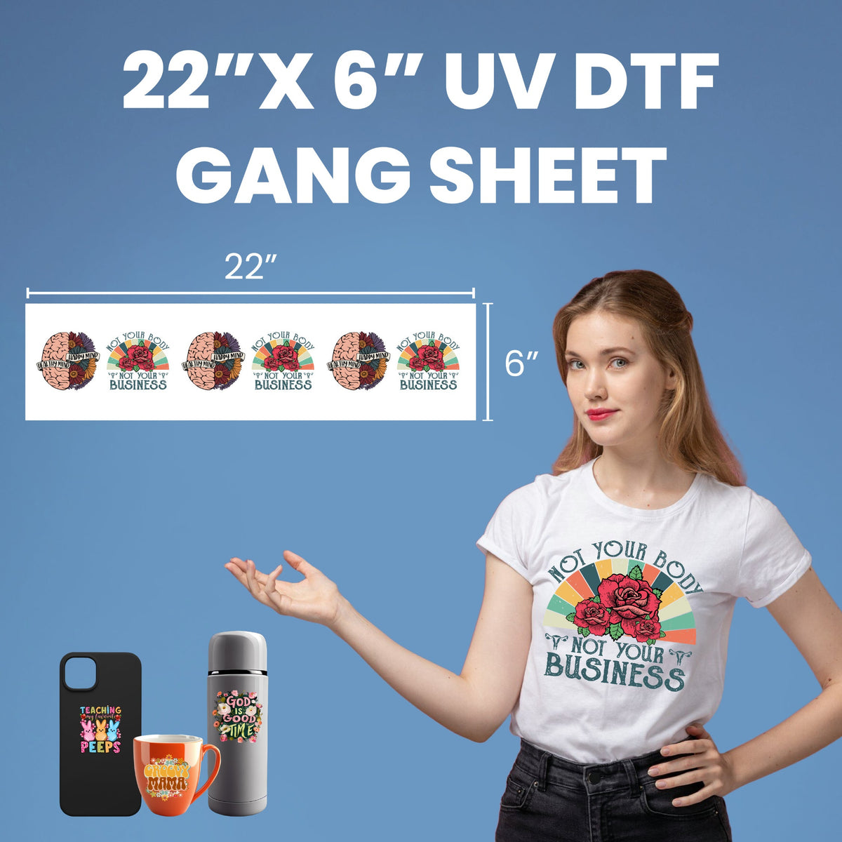 3D UV DTF - Create a Gang Sheet