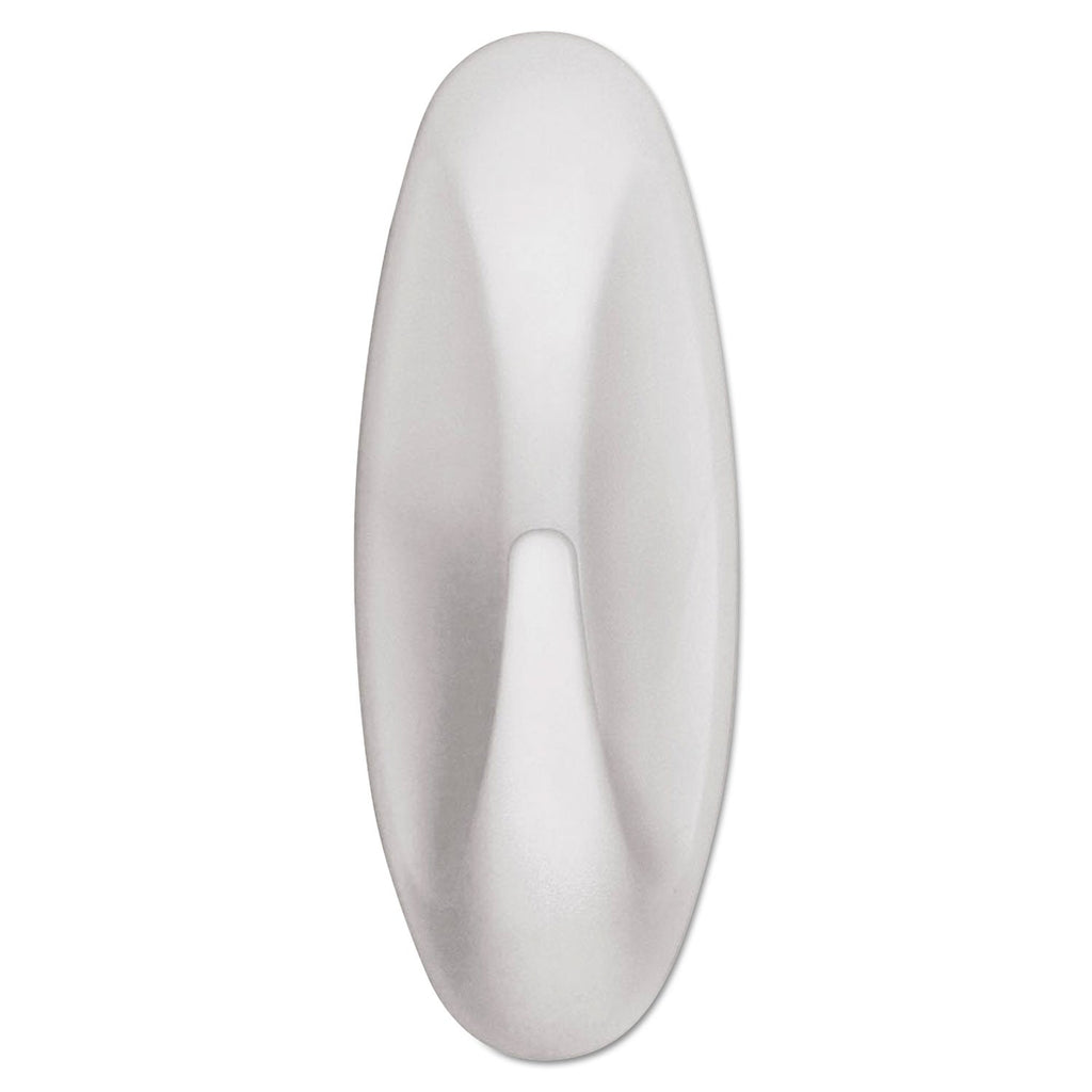 Command General Purpose Designer Hooks, Medium, 3 lb Cap, White, 2 Hooks and 4 Strips/Pack