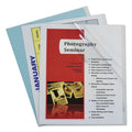 C-Line Vinyl Report Covers, Binding Bar, 8.5 x 11, Clear/Clear, 100/Box