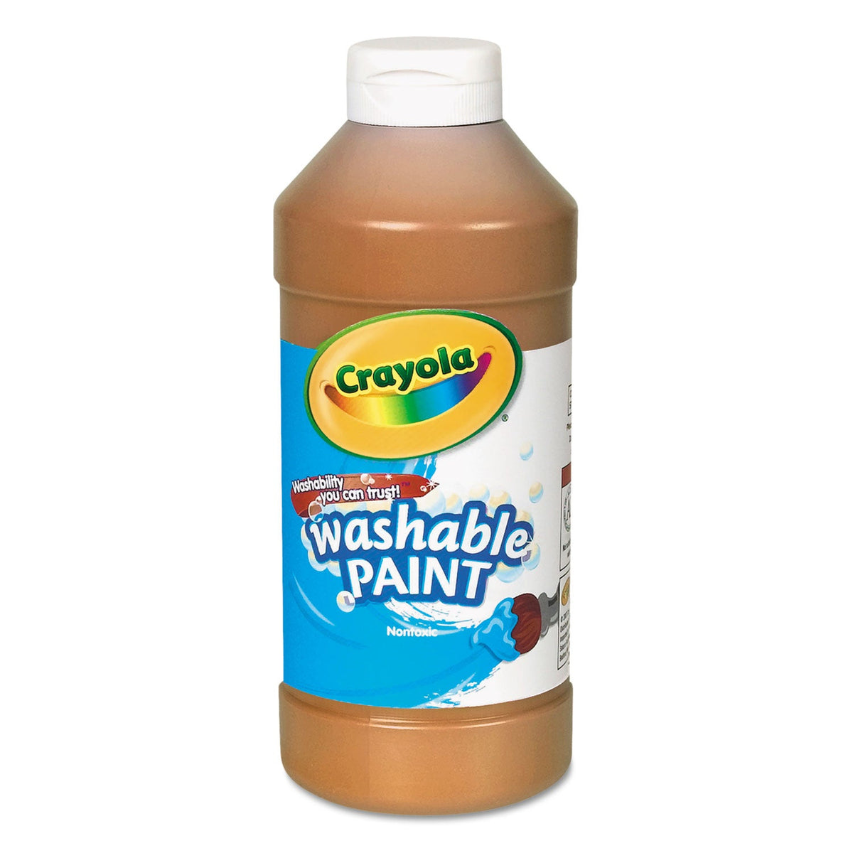 Crayola Washable Paint, Orange, 16 oz Bottle