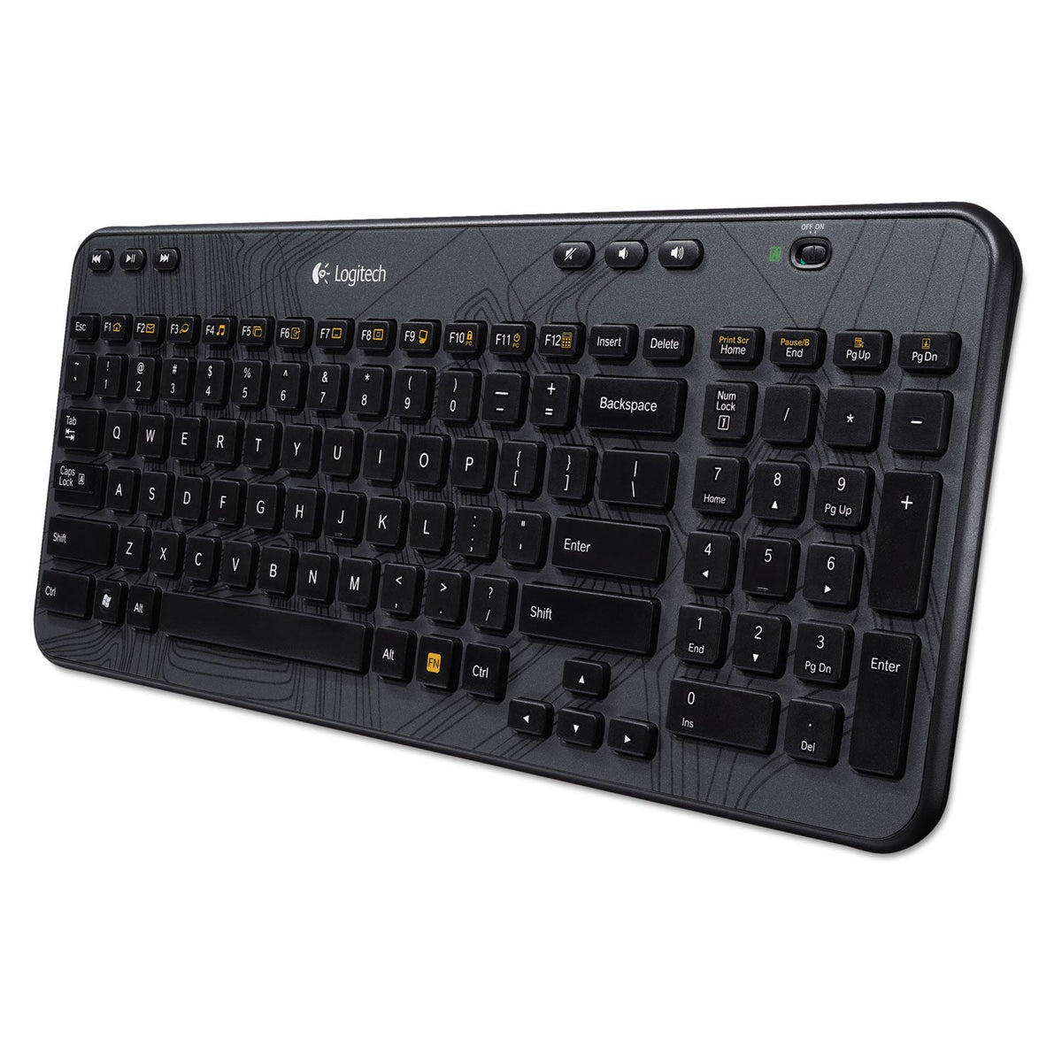 Logitech K360 Wireless Keyboard for Windows, Black
