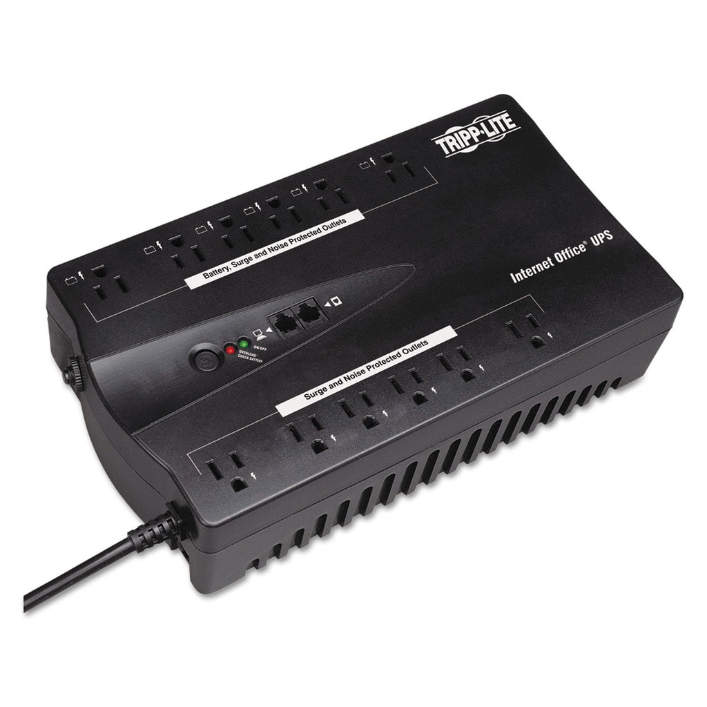 Tripp Lite Internet Office Ultra-Compact Desktop Standby UPS, 12 Outlets, 900 VA, 420 J