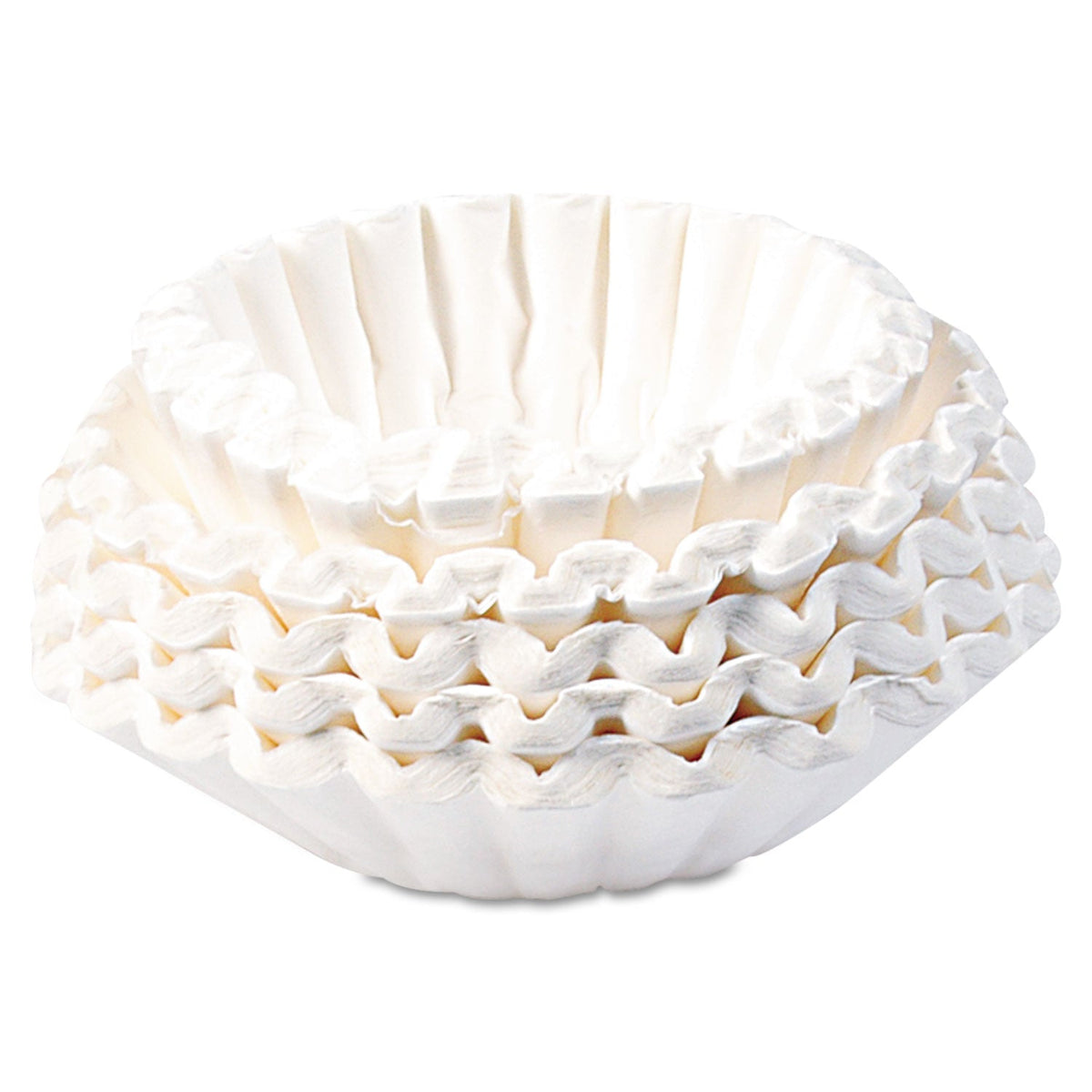 BUNN Commercial Coffee Filters, 12 Cup Size, Flat Bottom, 500/Bag, 2 Bags/Carton