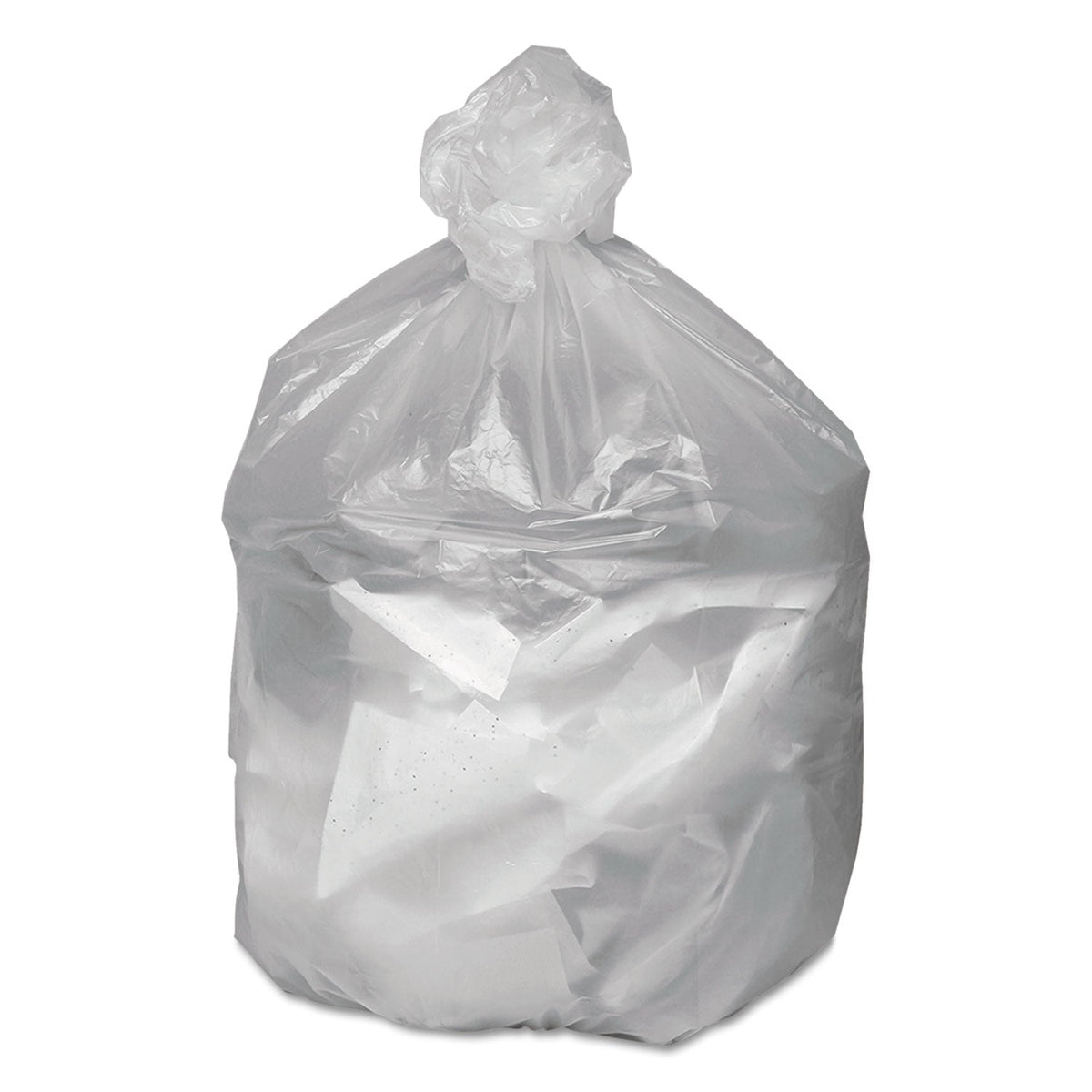 Good 'n Tuff Waste Can Liners, 16 gal, 6 microns, 24" x 31", Natural, 1,000/Carton