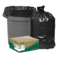Earthsense Linear Low Density Recycled Can Liners, 60 gal, 2 mil, 38" x 58", Black, 100/Carton