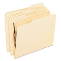 Pendaflex Manila Fastener Folders with Bonded Lesspace Fasteners, 2 Fasteners, Letter Size, Manila Exterior, 50/Box