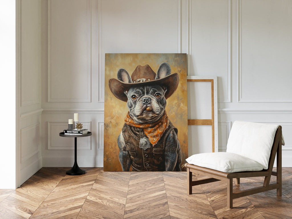 Sheriff Bulldog with a Badge and Attitude