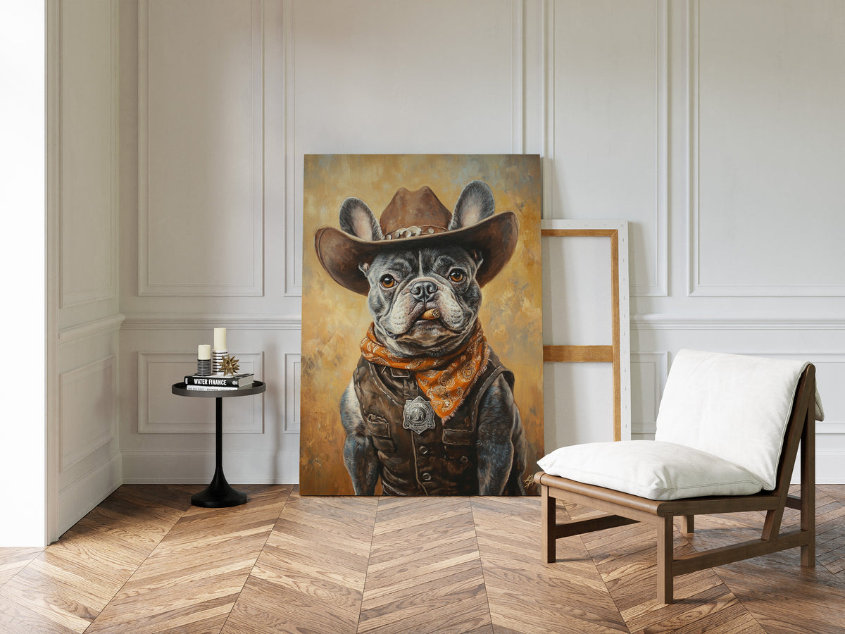 Sheriff Bulldog with a Badge and Attitude