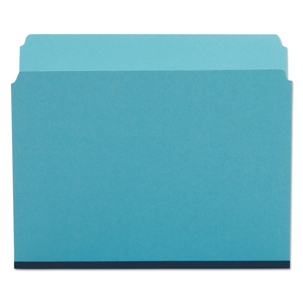 Pendaflex Pressboard Expanding File Folders, Straight Tabs, Letter Size, 1" Expansion, Blue, 25/Box