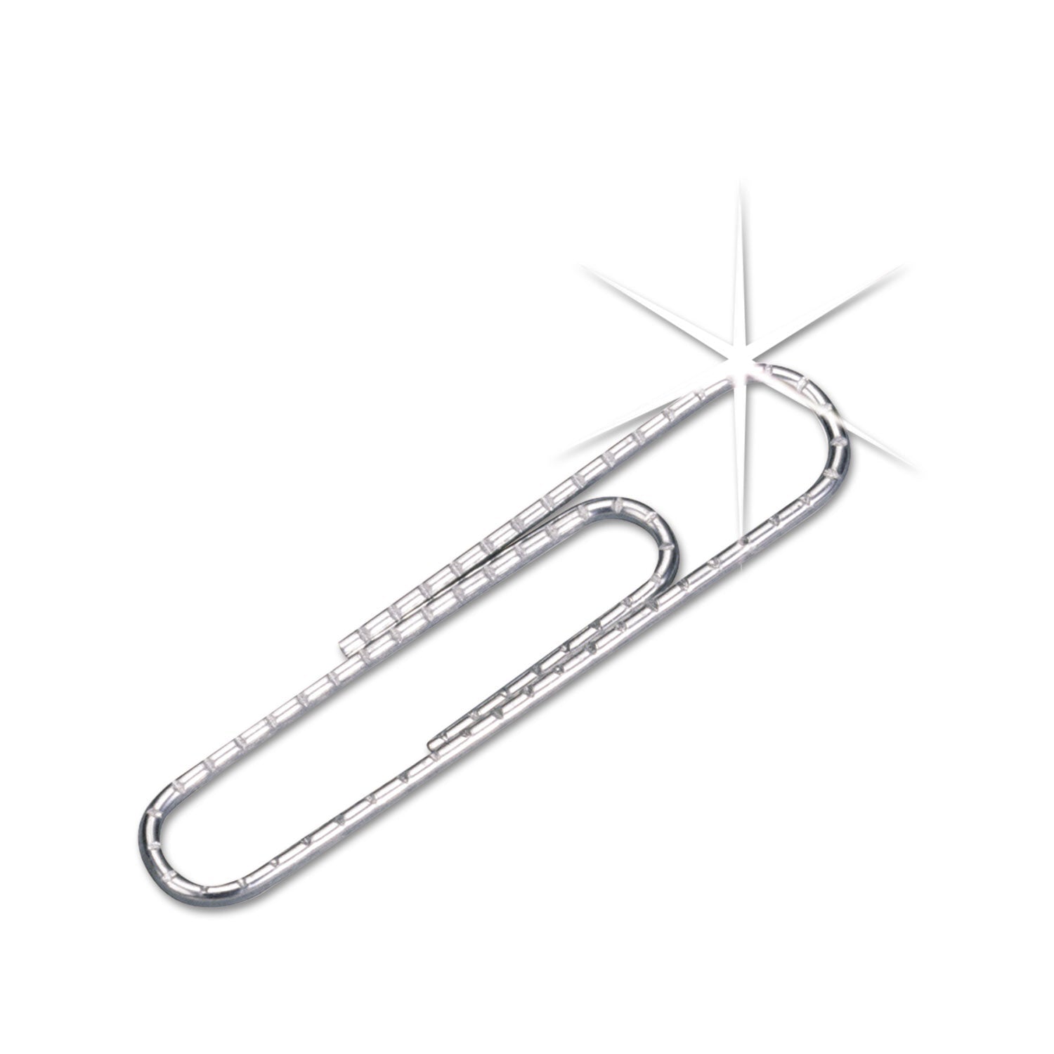 ACCO Premium Heavy-Gauge Wire Paper Clips, #1, Nonskid, Silver, 100 Clips/Box, 10 Boxes/Pack