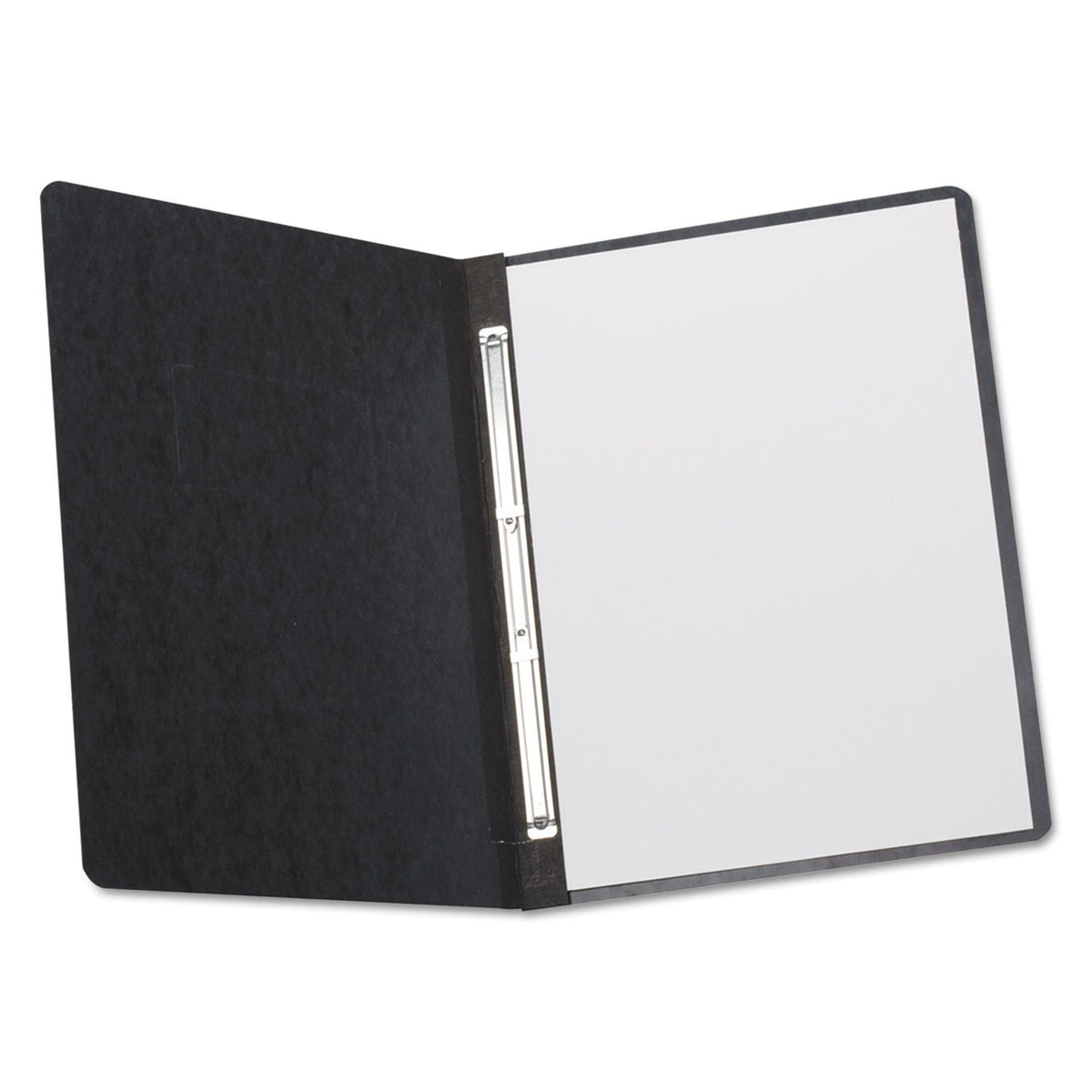 Oxford Heavyweight PressGuard and Pressboard Report Cover w/Reinforced Side Hinge, 2-Prong Metal Fastener, 3" Cap, 8.5 x 11, Black