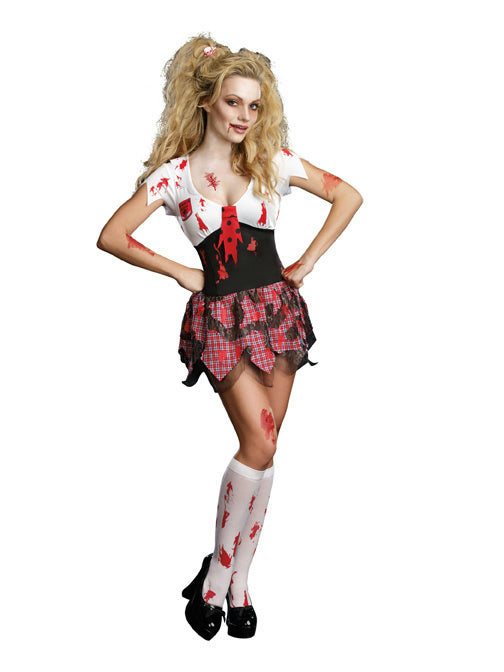 Dreamgirl High School Schoolghoul Schoolgirl Zombie Adult Costume Medium
