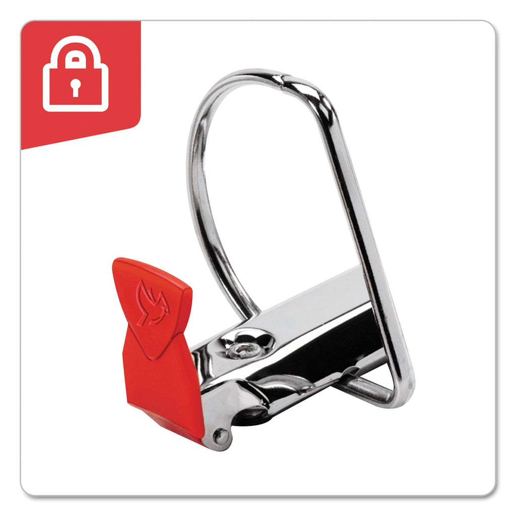 Cardinal FreeStand Easy Open Locking Slant-D Ring Binder, 3 Rings, 1" Capacity, 11 x 8.5, White