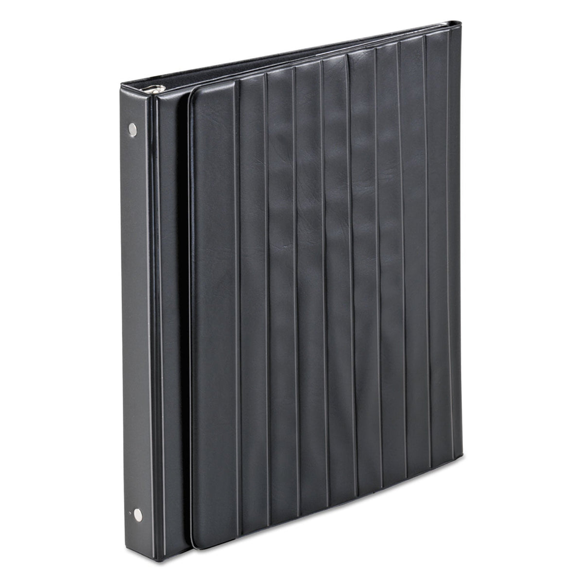 Cardinal Easel Round Ring Binder, 3 Rings, 1" Capacity, 11 x 8.5, Black