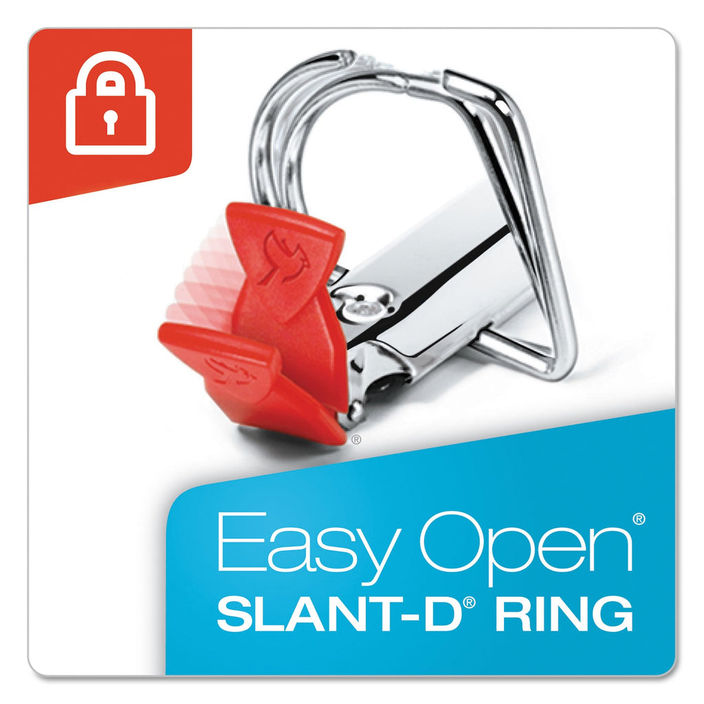 Cardinal Premier Easy Open ClearVue Locking Slant-D Ring Binder, 3 Rings, 1.5" Capacity, 11 x 8.5, White
