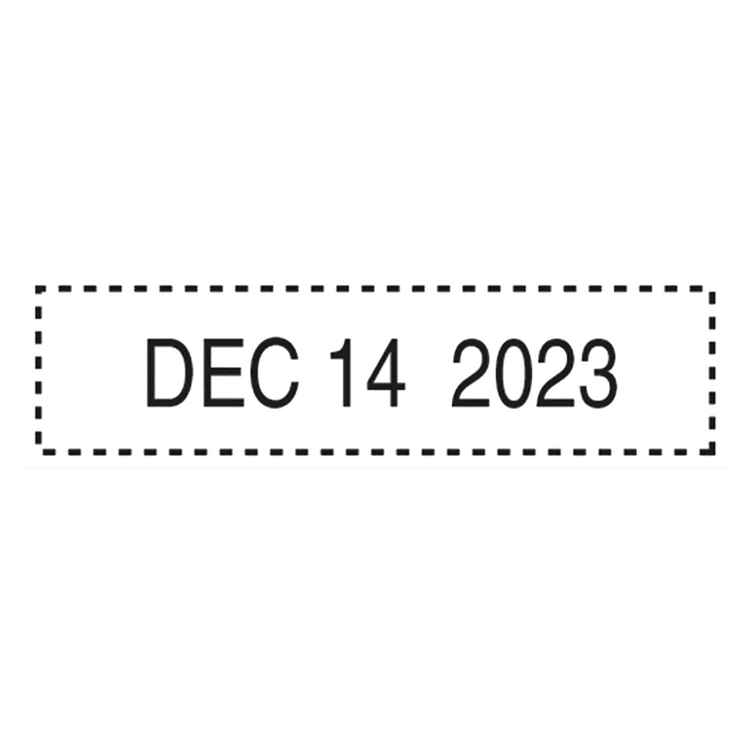 Trodat Professional Date Stamp, Self-Inking, 1.63" x 0.38", Black