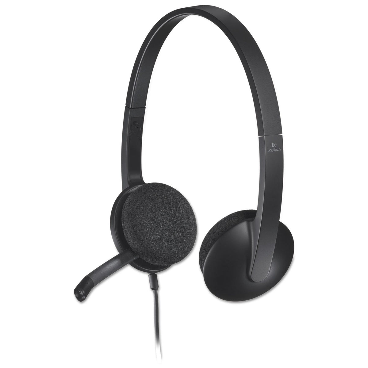 Logitech H340 Corded Headset, USB, Black