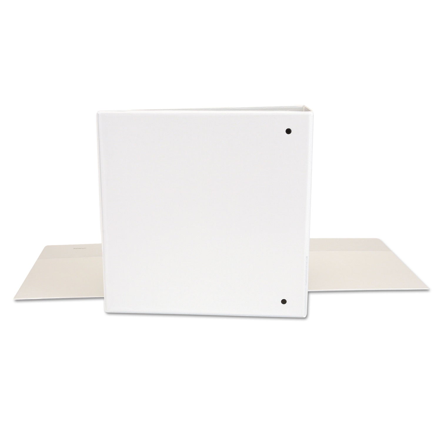 Universal Deluxe Round Ring View Binder, 3 Rings, 2" Capacity, 11 x 8.5, White