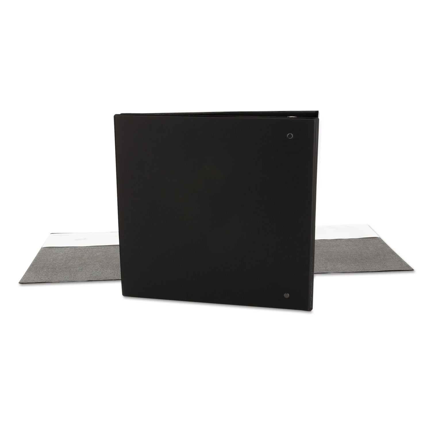 Universal Economy Non-View Round Ring Binder, 3 Rings, 3" Capacity, 11 x 8.5, Black