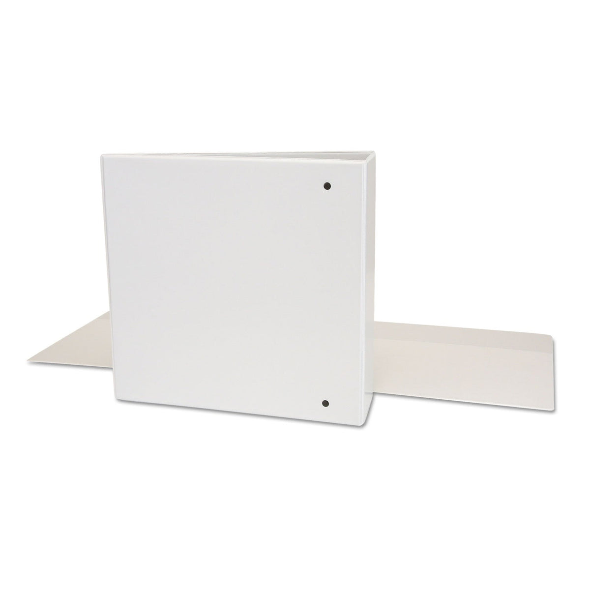 Universal Deluxe Round Ring View Binder, 3 Rings, 3" Capacity, 11 x 8.5, White