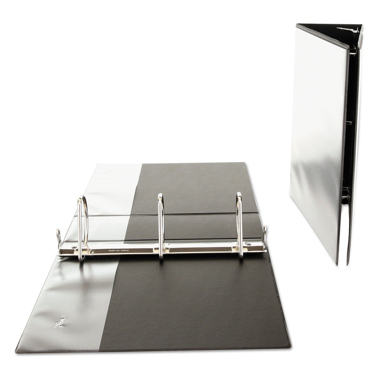 Universal Slant D-Ring View Binder, 3 Rings, 4" Capacity, 11 x 8.5, Black