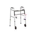 Cardinal Health, Walker With Wheels, Folding, Gray