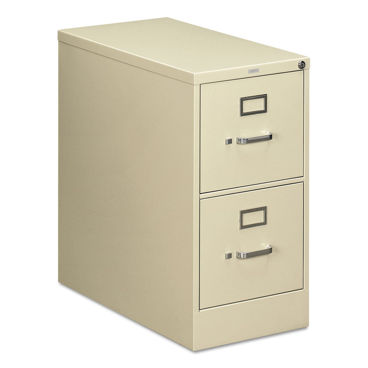 HON 210 Series Vertical File, 2 Letter-Size File Drawers, Putty, 15" x 28.5" x 29"
