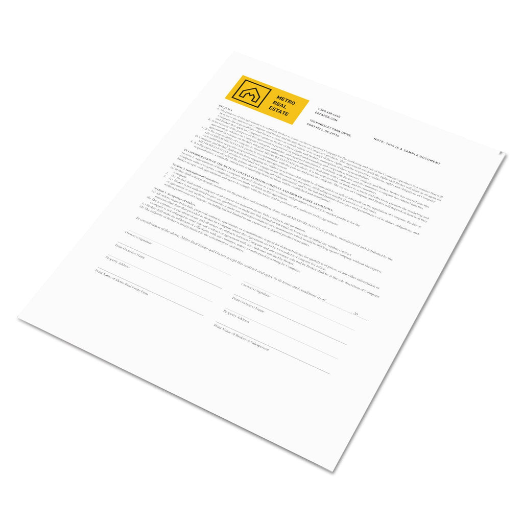 xerox Revolution Digital Carbonless Paper, 1-Part, 8.5 x 11, White, 500/Ream