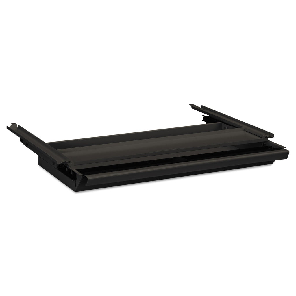 HON Center Drawer with Core Removable Locks, Metal, 24.75w x 14.75d x 3h, Charcoal