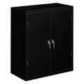 HON Assembled Storage Cabinet, 36w x 18d x 42h, Black