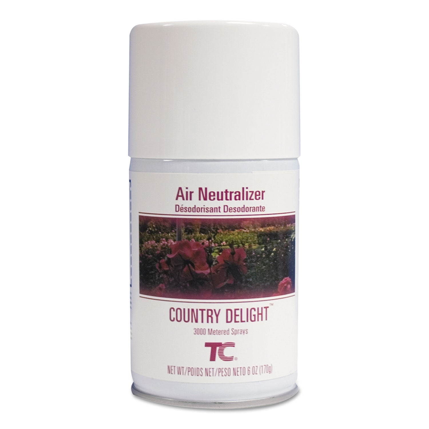 Rubbermaid TC Microburst Air Neutralizer Refill, Country Delight, 6 oz Aerosol Spray, 12/Carton
