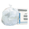 Heritage High-Density Waste Can Liners, 56 gal, 16 microns, 43" x 48", Natural, 200/Carton