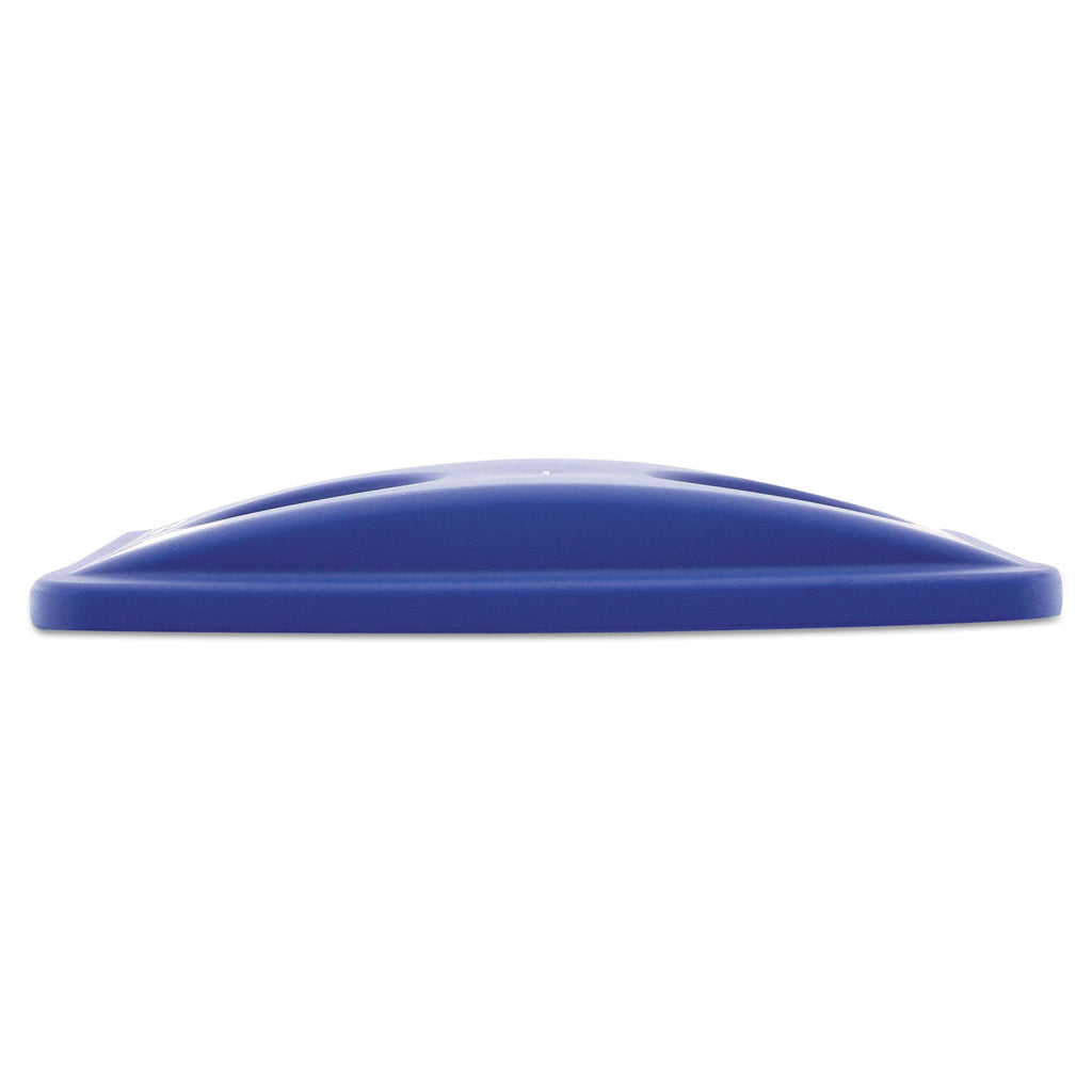 Rubbermaid Lid for Slim Jim Bottle Recycling Container, 20.38w x 11.38d x 2.75h, Blue