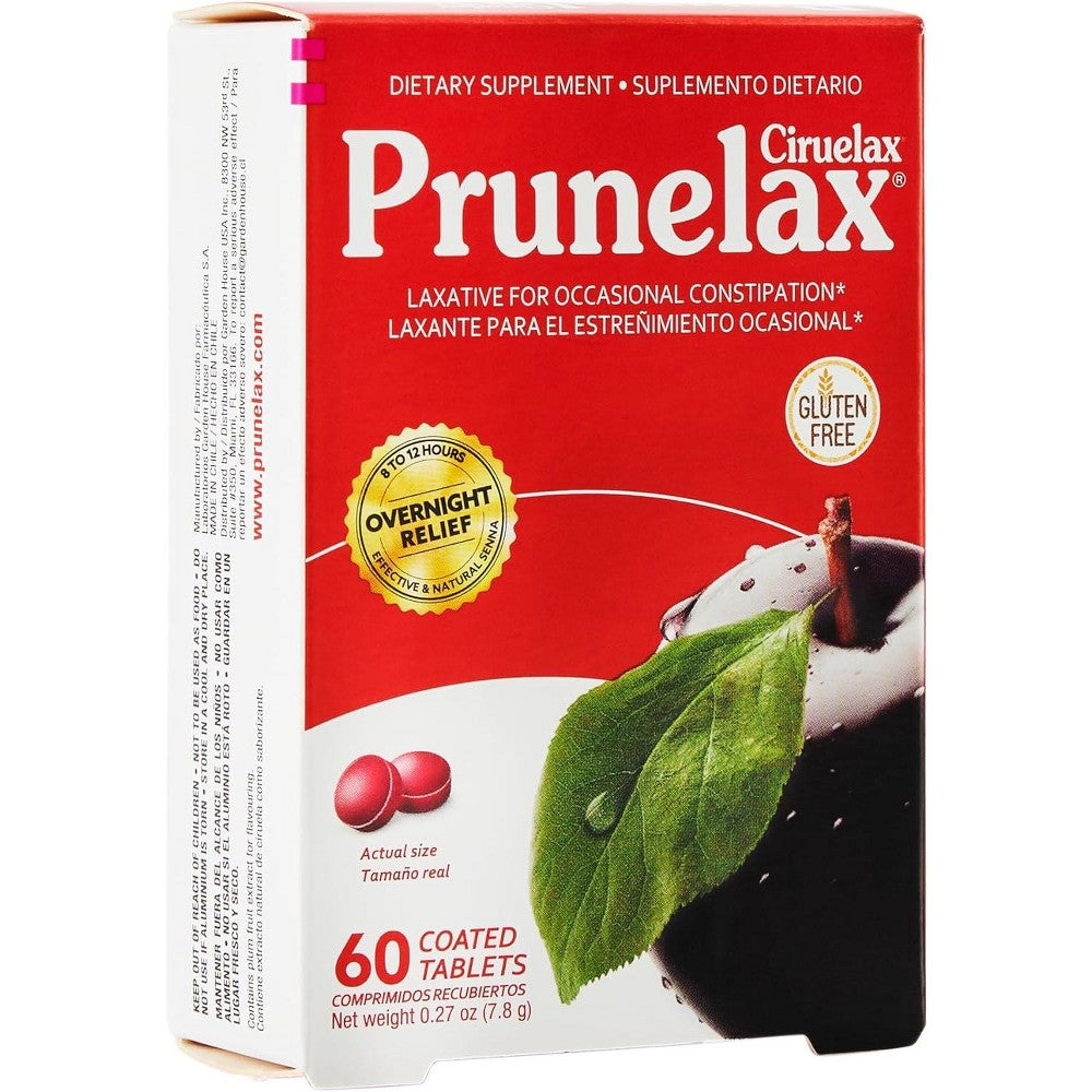 Prunelax Ciruelax Natural Laxative – Regular Mini (60 Tabs)