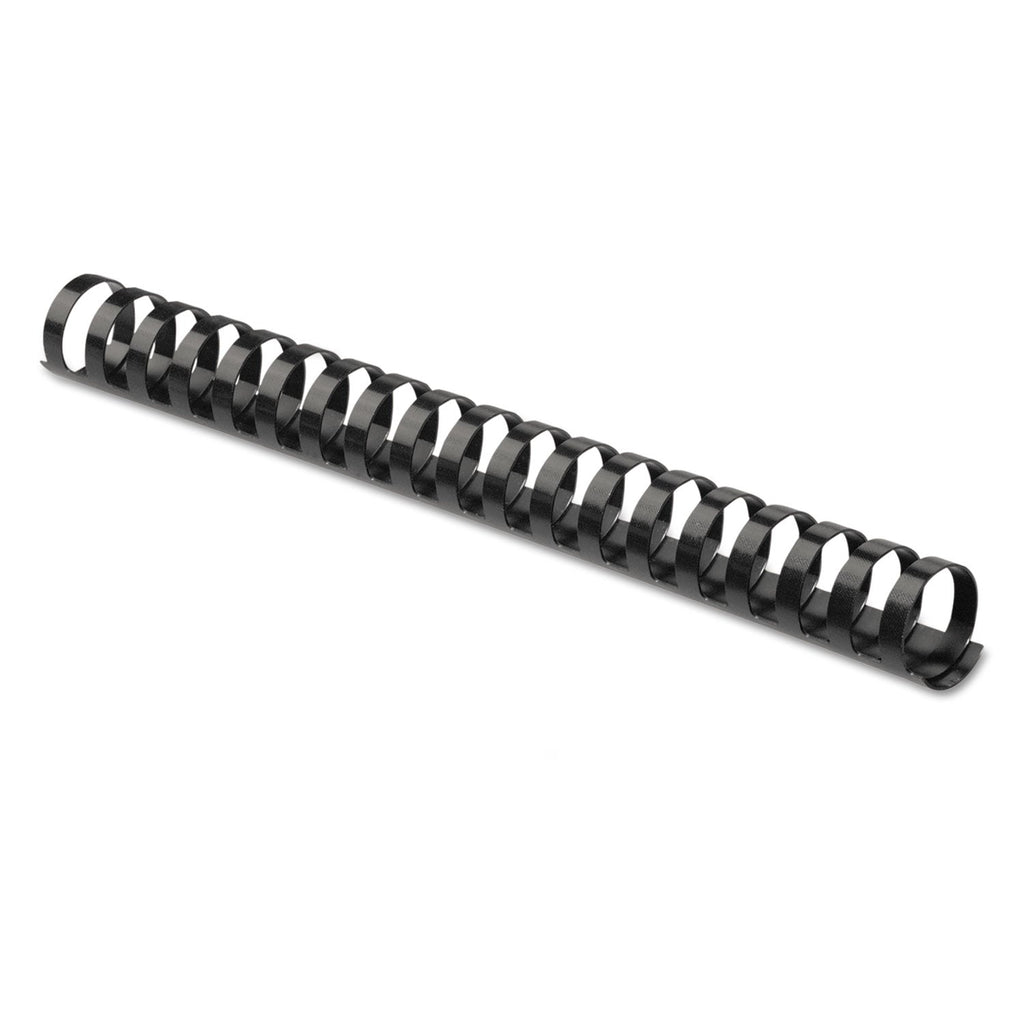 Fellowes Plastic Comb Bindings, 1" Diameter, 200 Sheet Capacity, Black, 10/Pack