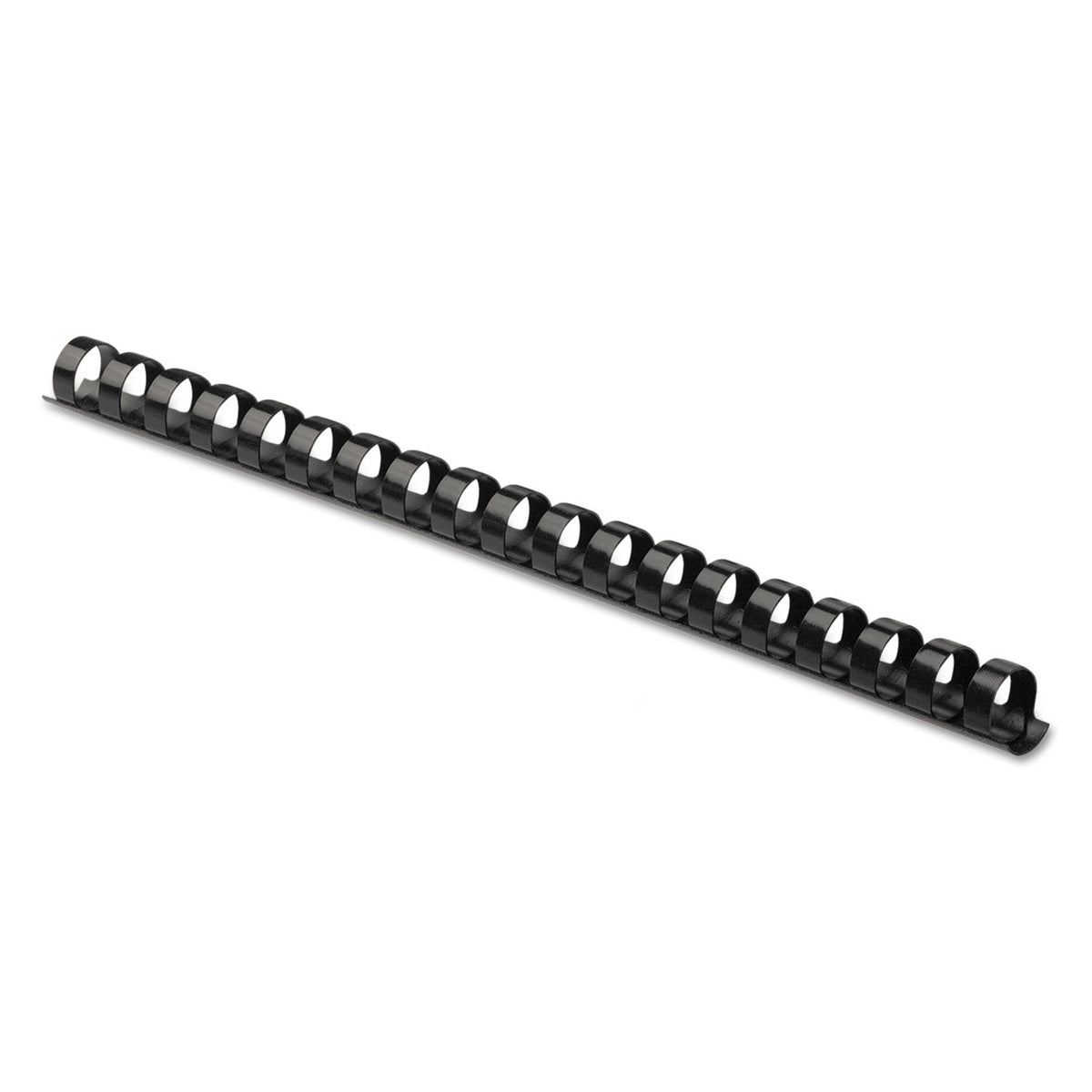 Fellowes Plastic Comb Bindings, 1/2" Diameter, 90 Sheet Capacity, Black, 100/Pack