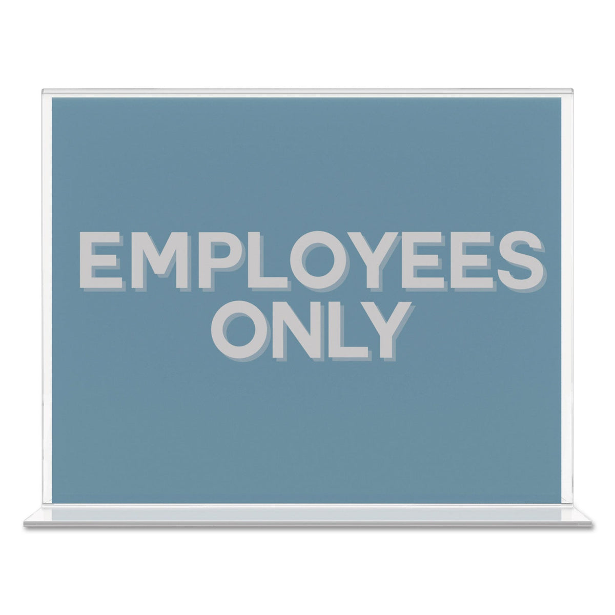 deflecto Classic Image Double-Sided Sign Holder, 11 x 8.5 Insert, Clear