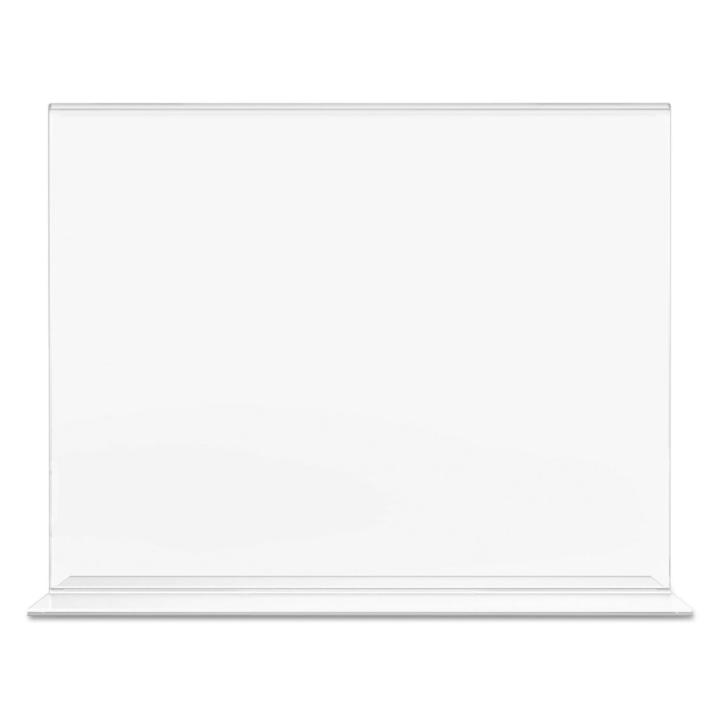 deflecto Classic Image Double-Sided Sign Holder, 11 x 8.5 Insert, Clear
